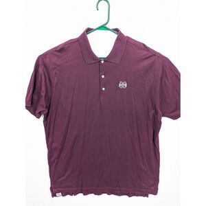 Peter Millar Polo Men's XXL Mississippi State Maroon Embroidered Logo Shirt SEC